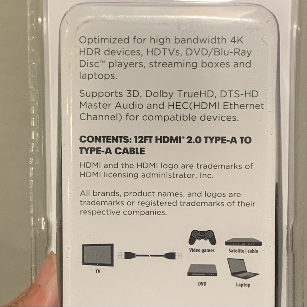 Infinitive HDMI Cable High Speed w/ Ethernet 12 Foot NIB NEW NWT
Smoke Free Home - Picture 6 of 10